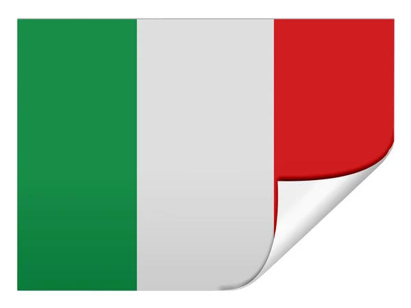 Italiensk flagg — Stockfoto