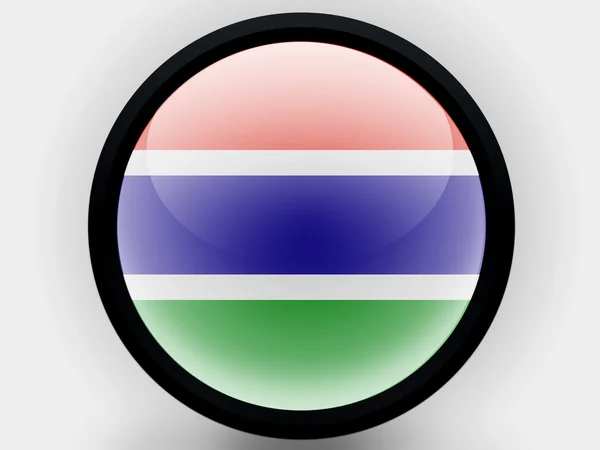 Die Gambia-Flagge — Stockfoto