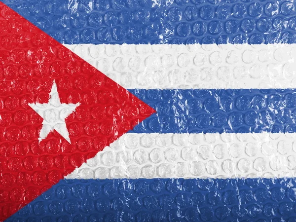 A bandeira cubana — Fotografia de Stock