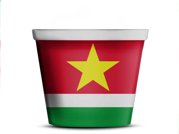 Surinams flagga — Stockfoto