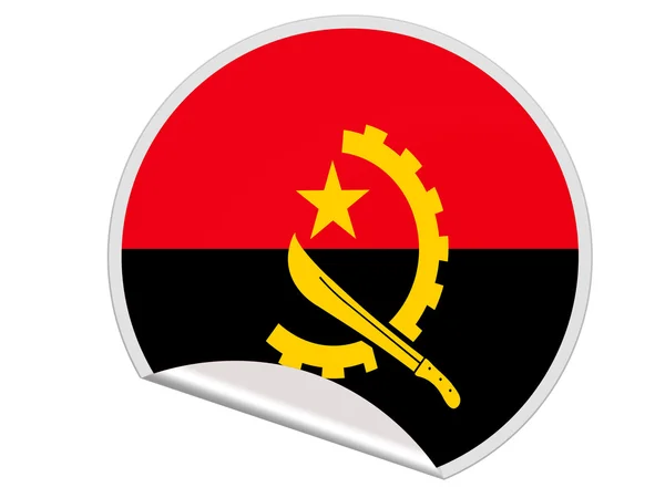 Angola. Flaga Angoli — Zdjęcie stockowe