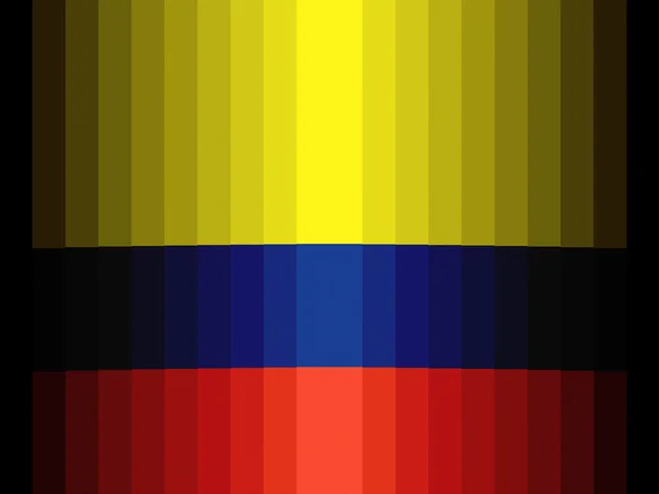Den colombianska flaggan — Stockfoto