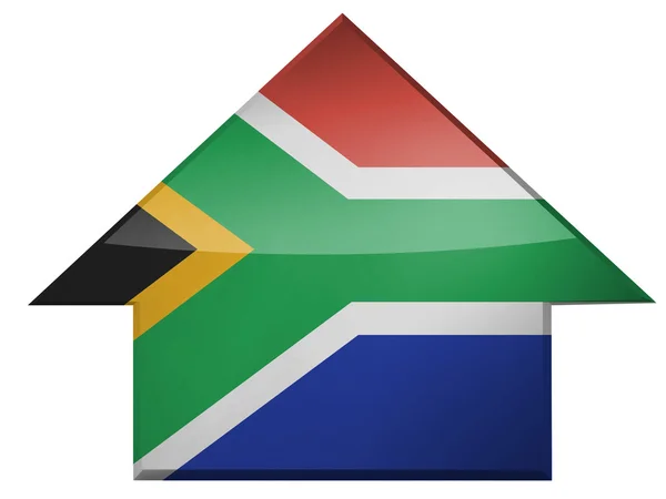 Sydafrikas flagga — Stockfoto