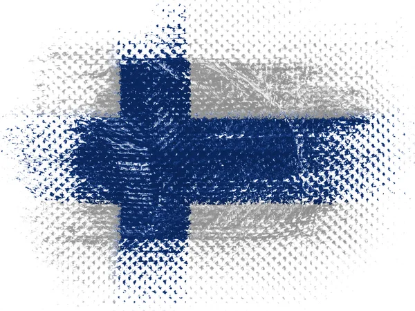 Фінська-прапор — стокове фото
