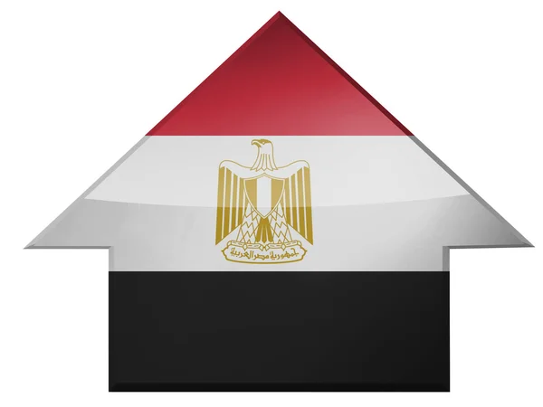 Egyptská vlajka — Stock fotografie