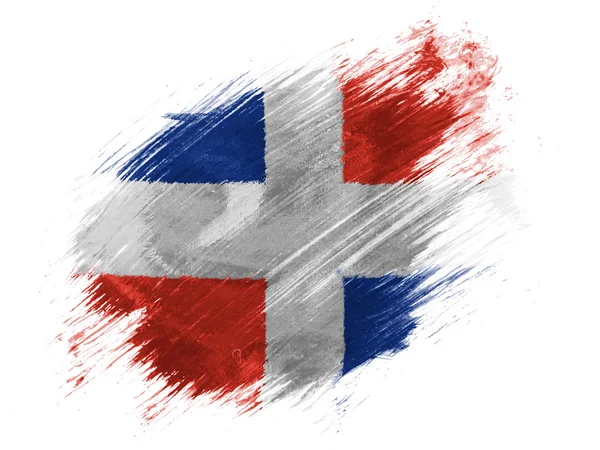 Flaga Republiki Dominikańskiej — Zdjęcie stockowe