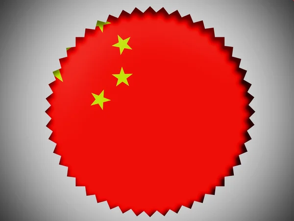 Le drapeau chinois — Photo