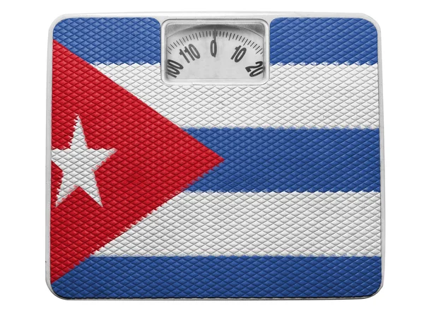 A bandeira cubana — Fotografia de Stock