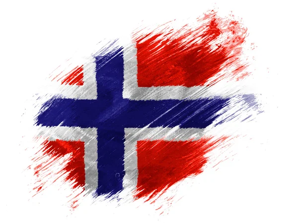 Норвезька прапор — стокове фото