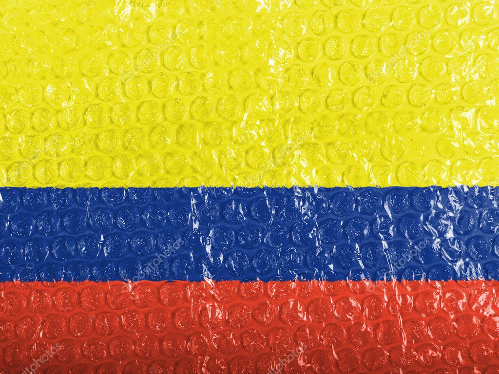 como é a bandeira da colômbia