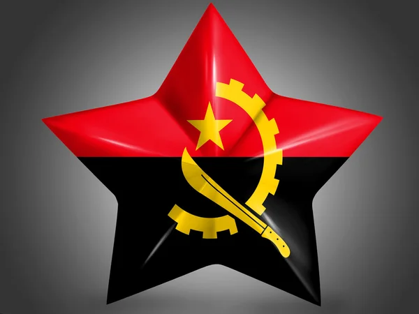 Angola. Bandera de Angola — Foto de Stock