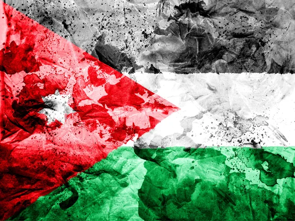 La bandera jordana —  Fotos de Stock