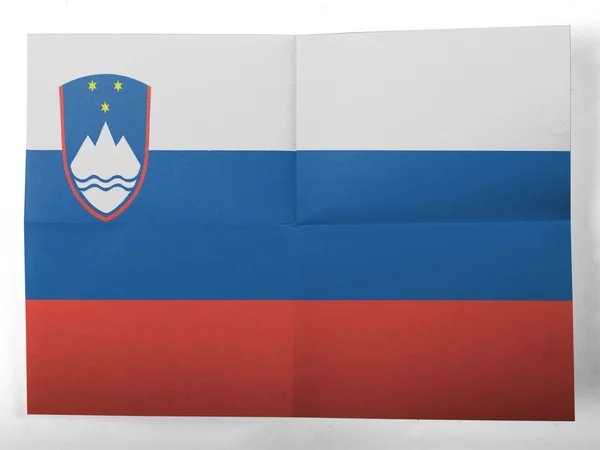 De vlag van Slovenië — Stockfoto