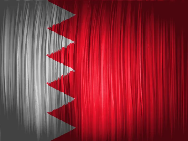 Bahrain. Bahraini flag — Stock Photo, Image