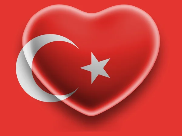 La bandiera turca — Foto Stock