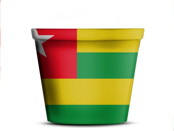 Togo flag — Stock Photo, Image
