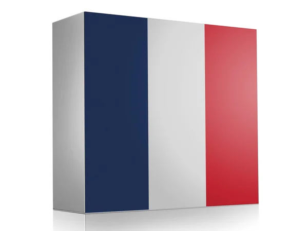 Den franska flaggan — Stockfoto