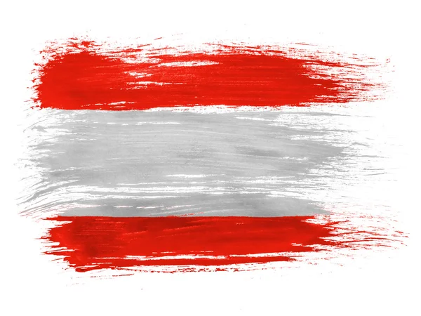 The Austrian flag — Stock Photo, Image