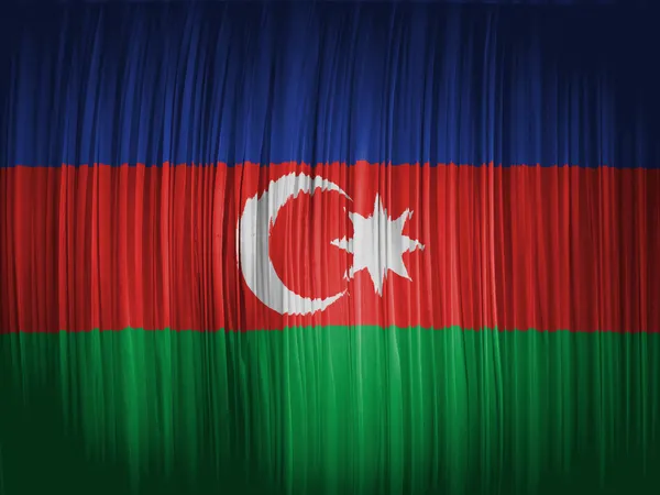 The Azerbaijani flag — Stock Photo, Image