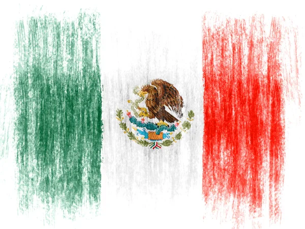 Мексиканский флаг — стоковое фото
