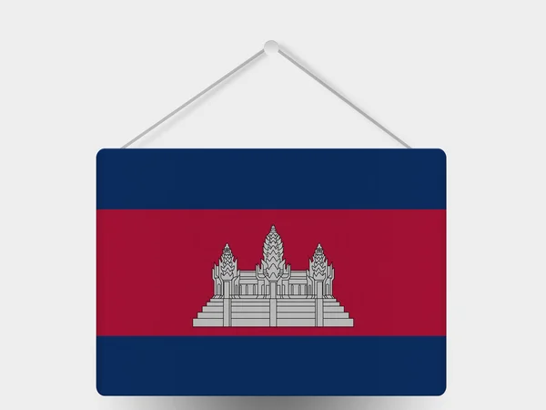 Bandeira do Camboja — Fotografia de Stock