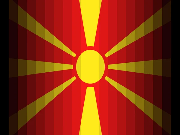 Macedonia Bandera — Foto de Stock