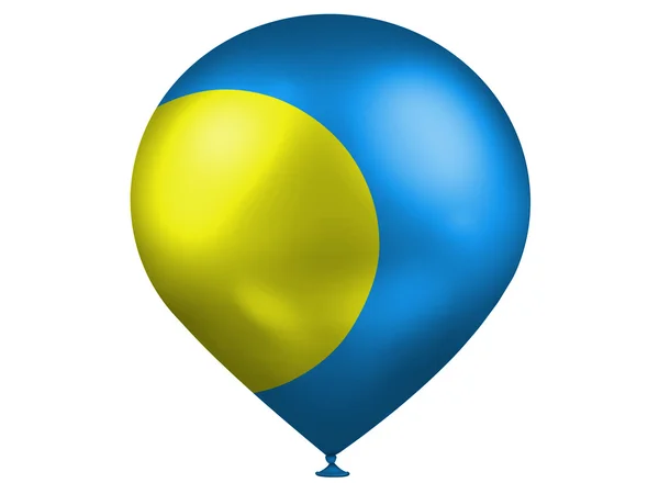 Palau flagga på en ballong — Stockfoto