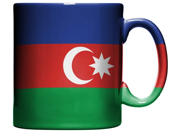 Flaggan azerbajdzjanska — Stockfoto