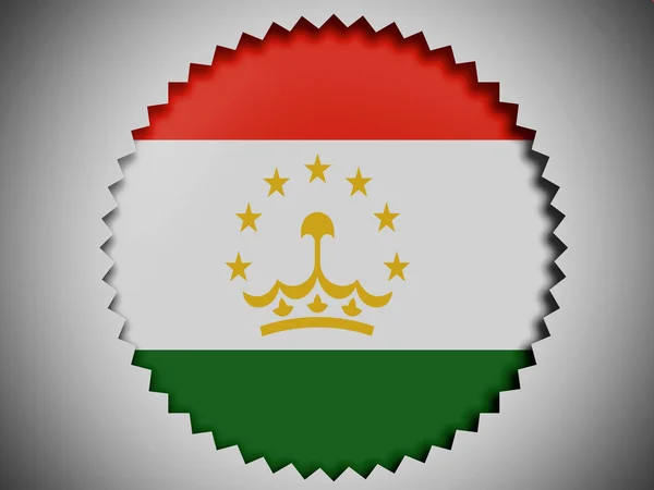 The Tajik flag — Stock Photo, Image