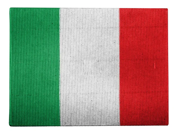 Die italienische Flagge — Stockfoto