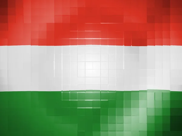 The Hungarian flag — Stock Photo, Image