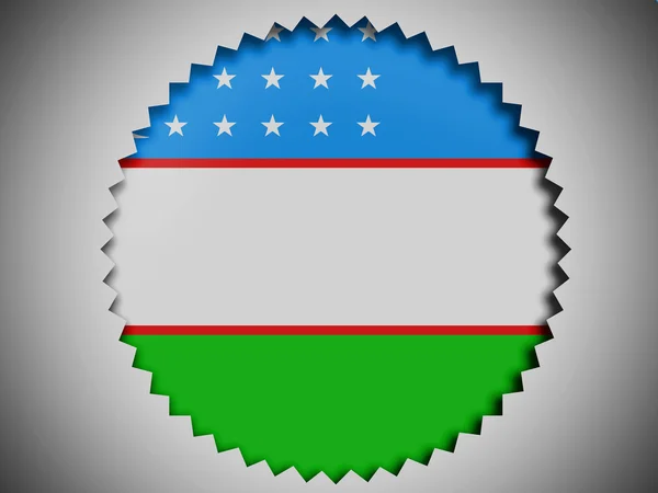Ouzbékistan Drapeau — Photo