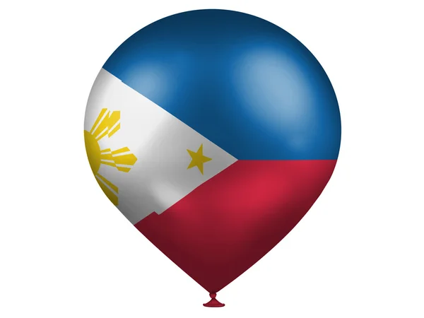 Philippine flag on a baloon — Stock Photo, Image