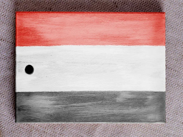 La bandera yemení — Foto de Stock