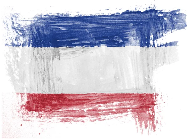 Serbia ja Montenegron lippu — kuvapankkivalokuva