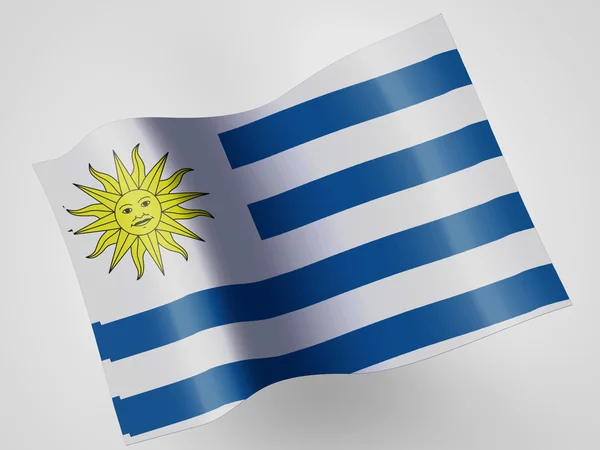 Uruguayische Flagge — Stockfoto