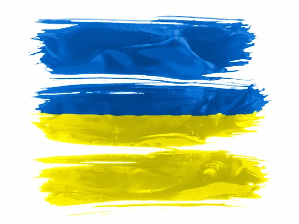 Die ukrainische Flagge — Stockfoto