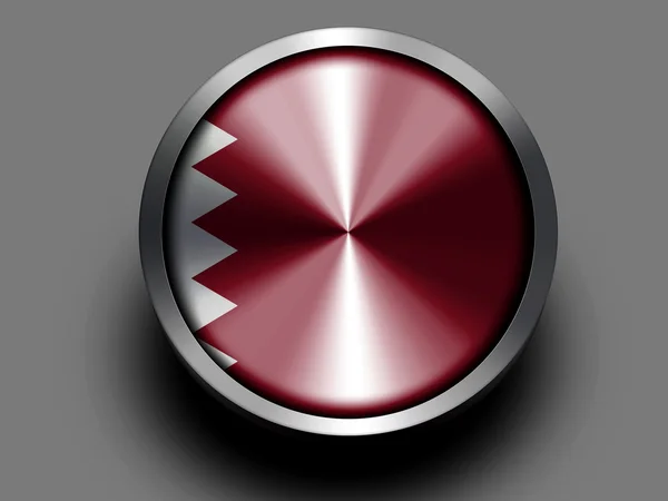 The Qatari flag — Stock Photo, Image