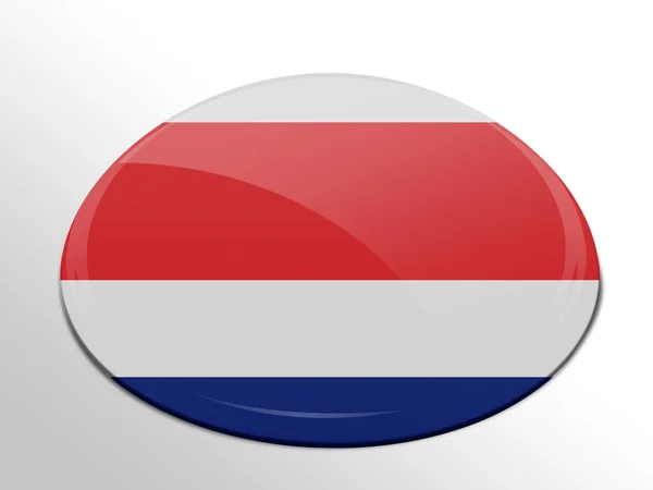 The Costa Rica flag — Stock Photo, Image