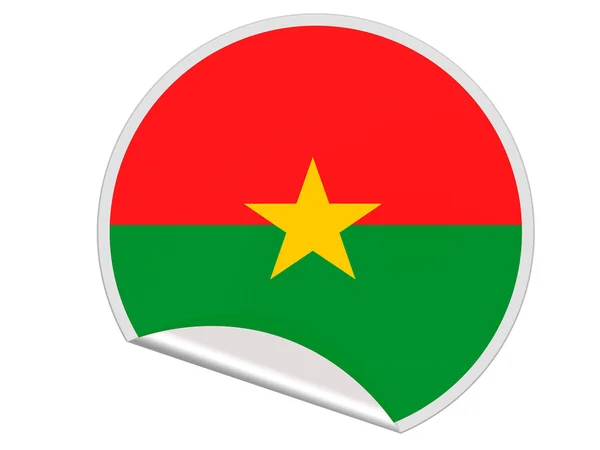 Bandiera del Burkina Faso — Foto Stock