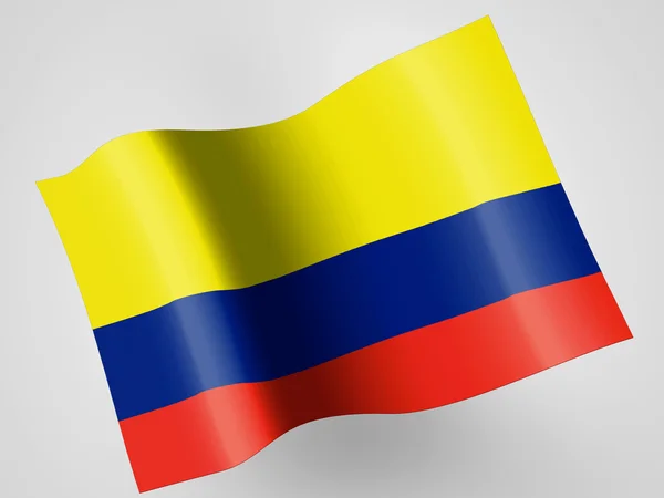 La bandera colombiana — Foto de Stock