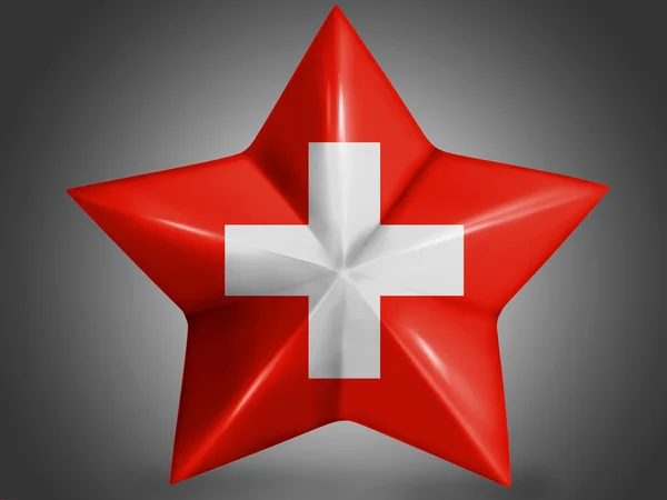 La bandiera svizzera — Foto Stock