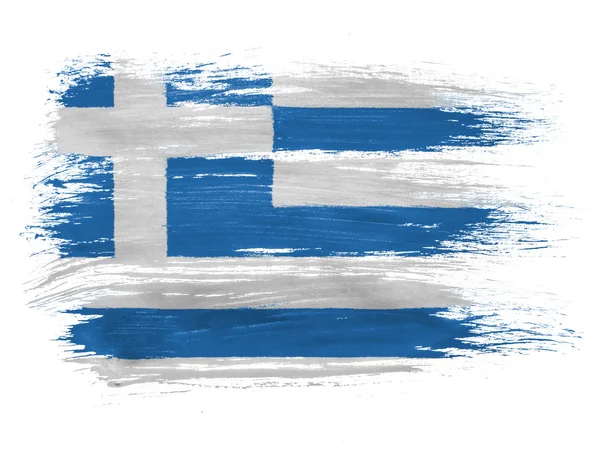 Die griechische Flagge — Stockfoto