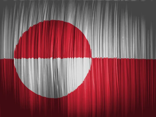 The Greenland flag — Stock Photo, Image