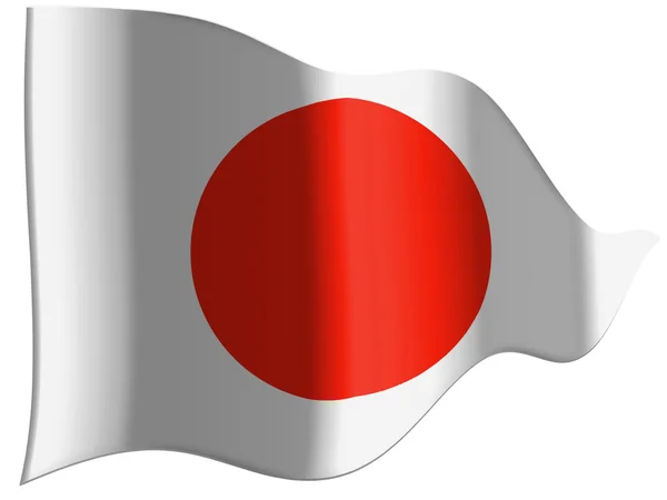 The Japan flag — Stock Photo, Image