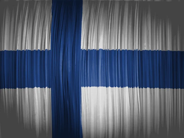 La bandera finlandesa — Foto de Stock
