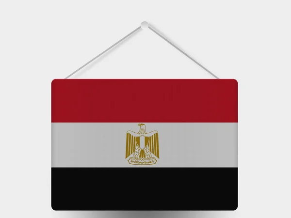 De Egyptische vlag — Stockfoto