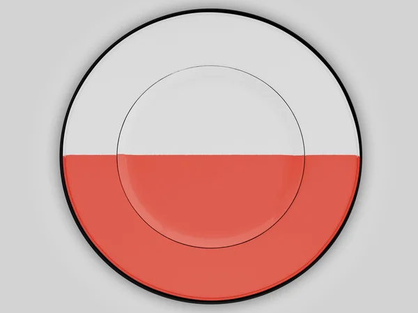 The Polish flag — Stock Photo, Image