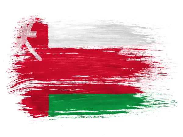 Oman flag on white background — Stock Photo, Image