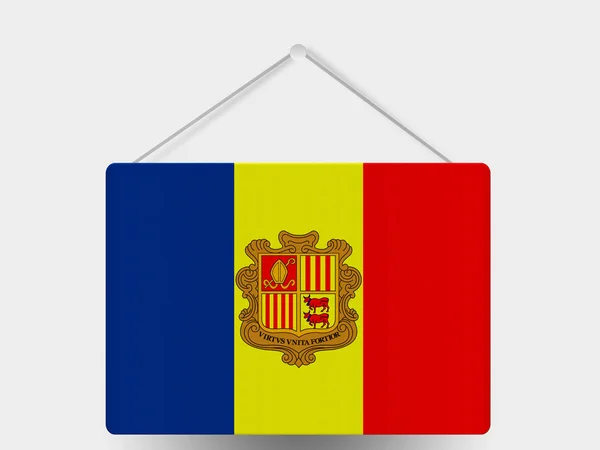 Andorra flag — Stock Photo, Image